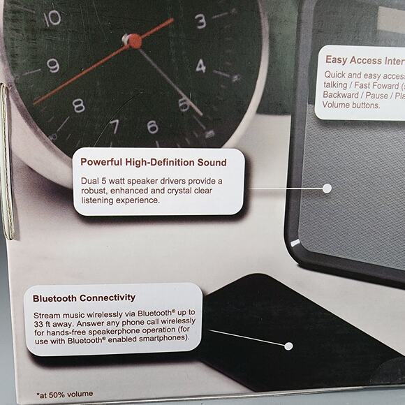 Bell + Howell BH75TWS True Wireless Stereo Link Neo-Retro Bluetooth Speaker - Picture 3 of 10